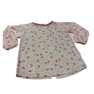 Little Dumplings Better Bib Baby Shirt L Organic Cotton Jersey Pink Floral